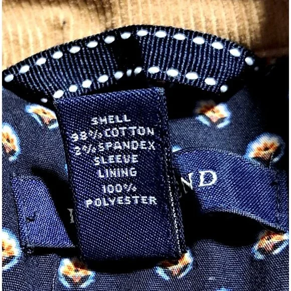 Y2K Lands End Corduroy Blazer Womens Size 12 Tan Jacket - Picture 3 of 13